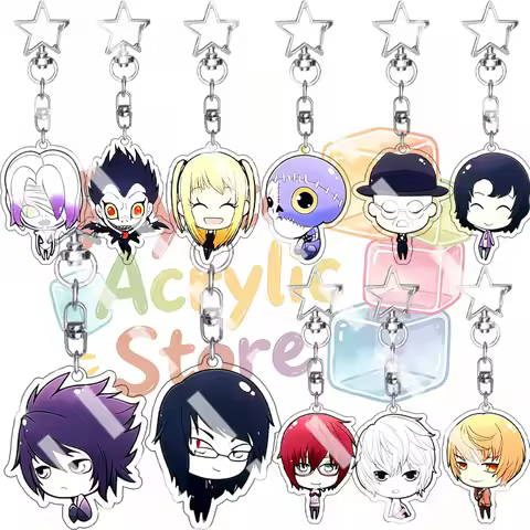 Self-made Mello Ryuk Kiyomi Takada Misa Amane Q Version Pendant Anime Acrylic Keychain Character Orn