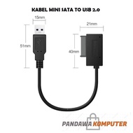 13 Pin 13pin 7 + 6 Mini SATA to USB 2.0 Adapter Converter CD ROM Cable