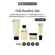 Gote Full Routine Set (Save RM20) - Cleanser+ Toner+ Moisturiser+Sunscreen| Pencuci Muka|Krim Muka|K