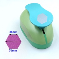 【Great Selection】 Hexagon Punch Paper Cutter Crafts Scrapbook Embossing Device Kid Hole Punches Cort