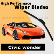 Wiper Civic Wonder Wiper Depan Honda Civic Wonder Karet Wifer Blade Kaca Mobil Frameless Pisang Sepasang 1 Set