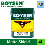 Boysen Matte Shield Clear 4 Liters (Gallon) B-4600  Water-Based Clear Matte Coating Brix Industries 