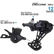 SHIMANO DEORE M6100 12ความเร็ว Groupset จักรยานเสือภูเขา MTB SL-M6100-R Shifter RD-M6100-SGS ชิ้นส่ว