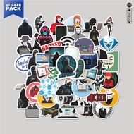 HP [100PCS] Sticker Pack Hacker Series Aesthetic Vinyl Waterproof Decoration Sticker Laptop Book Jou