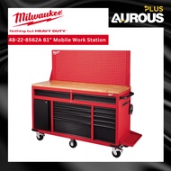 MILWAUKEE 61'' MOBILE WORK STATION WITH HARDWOOD TOP & 11 DRAWER (48-22-8562A)