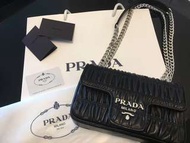 PRADA Nappa Gaufre Nero Black Crossbag