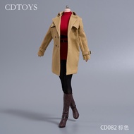 [Special Offer Promotion] Ready Stock cdtoys 1/6CD080 Mid-Tube Boots cd082 Windbreaker Suit Female S