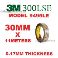 3M Thin Double Sided Tape 300LSE Transparent Adhesive PET 9495LE Low Surface Energy Acrylic Adhesive