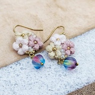 鉤針 串珠 編織 刺繡 耳環