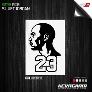 Michael Jordan 23 Silhouette Cutting Sticker | Michael Jordan 23 Cutting Sticker