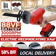 New Cordless Reciprocating Saw Handsaw Saber Saw 88V Multifunction Saw for Metal Wood Pipe Cutting S