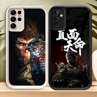 TS-41 Black Wu Kong Shockproof Casing for Samsung A55 A54 M15 S25 S24 S21 FE Ultra