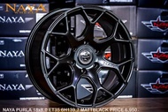 ล้อแม็กใหม่ - ขอบ18 - COSMIS รุ่น NAYA PURLA - สีดำ - ขอบ18 x 8.0 x 6รู139.7 ET35 - ส่งฟรี Kerry Express - กรุณาสอบถามสต็อกก่อนกดสั่งซื้อ