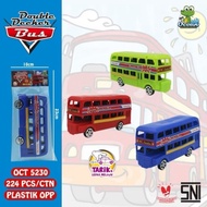 Double Decker Bus OCT-5230 Children's Toy Car Bus Tourism Travel Busway 2 Tier Topper Decoration Bir