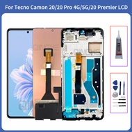 For Tecno Camon 20 Pro 4G 5G LCD CK6 CK6n CK7n CK8n Display Touch Screen Digitizer Assembly For Tecn