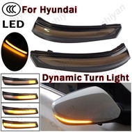 2Pcs For Hyundai Elantra Avante MK5 MD UD Veloster i30 Dynamic Turn Signal Light LED Side Rearview Mirror Sequential Indicator