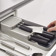 Kitchen knife storage sink drawer knife rack storage organizer