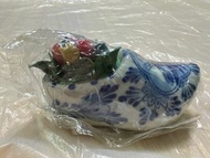 荷蘭 瓷木屐 擺設