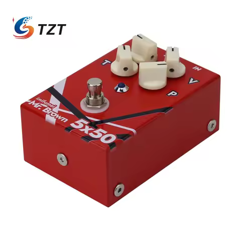 TZT Mr.Brown 5X50 High Gain 5150 EVH Distortion Electric Guitar Effects Pedal Replacement for Brown 
