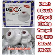 SAVING PACKAGE 1 BOX (12PCS) Dexta Round Big Ufo DX-513 DELUXE DEXTA Ceiling Lamp Fitting