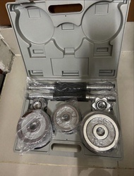 GOMA 15KG 可調式電鍍啞鈴套裝