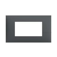 แผงหน้ากาก 3 ช่อง BTICINO รุ่น SAE2203TGR สีดำ BTICINO