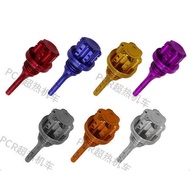 1Pcs Motorcycle Engine Oil Dipstick CNC Aluminum Alloy Style Hexagon Plum Blossom Oil Dipstick for G