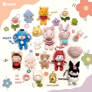 Haste Cartoon Colorful Cute Wool Keychain