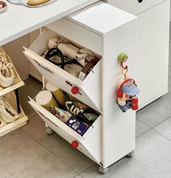 枱底收納櫃-工位桌下改造辦公室桌底落地移動收納櫃分層翻蓋式包包置物架 (U4290)