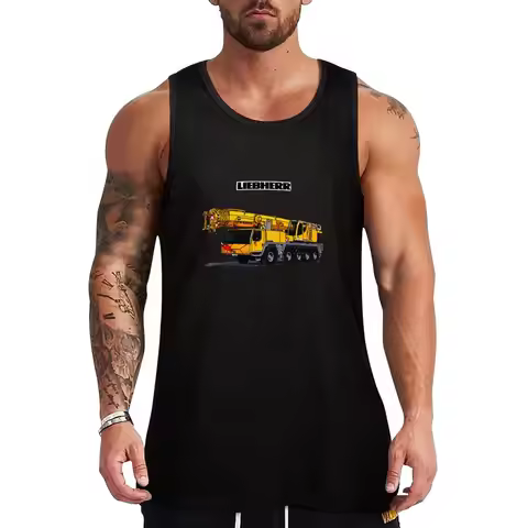 Liebherr Heavy Crane Tank Top best selling products Short sleeve sports vest