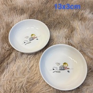 corelle snoopy plate bowl 13x3cm