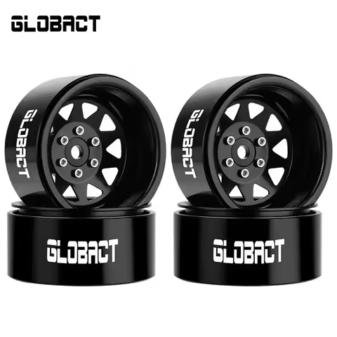 GLOBACT Aluminum 1.9inch Beadlock Wheels RC Wheel Hub -11.5mm Offset for TRX4 TRX6 SCX10 Redcat 1/10