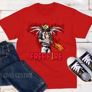 Ff FREE FIRE FREE FIRE Children's T-Shirt Print Name