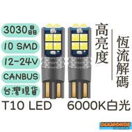 T10 LED Super Bright Double-Sided High Brightness CANBUS Decoding Original Car Straight Up No Fault 