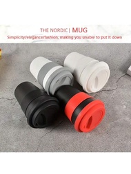 1pc 400ml/13.53oz Large Capacity Insulated Tumbler - Durable PP Cup With Leak-Proof Silicone Lid, Re