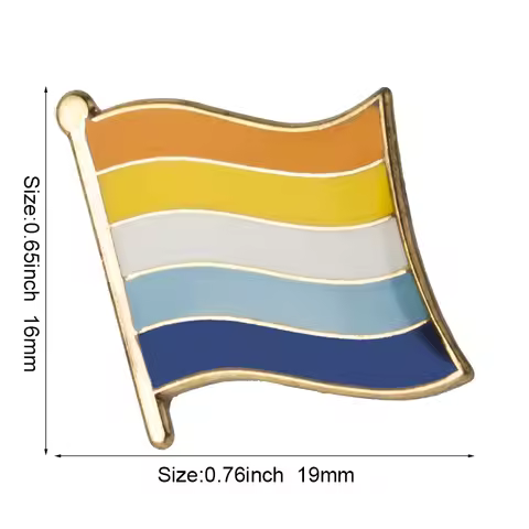 AroAce Pride Flag Metal Lapel Pin Flag Pin Badge
