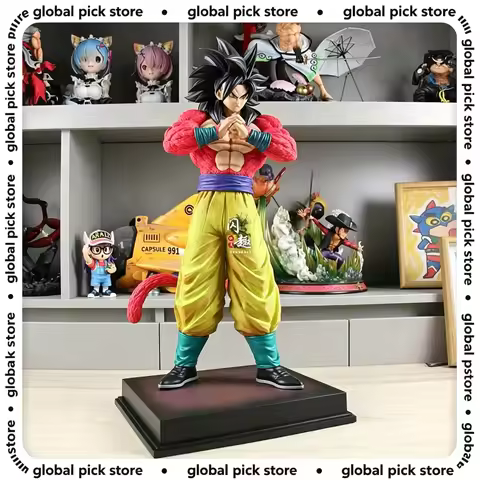 55cm 2%&Jt Studio Dragon Ball Anime Figures Ssj4 Son Goku Figures Super Saiyan 4 Goku Pvc Statue Col
