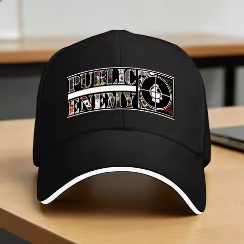 US Rap Team Public Enemy Casual Baseball Cap Spring Trucker Hat Sun Visor Outdoor Sport Hip Hop Hats