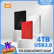 WD My Passport 4TB  External Hard Drive  Password Protection  Original, Portable HDD  Ready Stock Ma