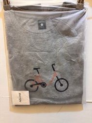 Besv電動腳踏車 圖案 紀念灰色短袖T恤上衣