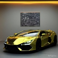Alloy Car Model New Sound Light Return 1 Toy Wholesale Sports Car Austrian Electroplating Version 24