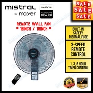 Mistral 16 inch / 18 inch Remote Wall Fan Kipas Dinding - MWF16R / MWF1890MR