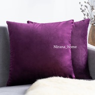 UNGU Plain purple suede sofa cushion cover 30x30 40x40 50x50 60x60