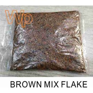 ( BROWN MIX FLAKE ) 0.7kg Epoxy Colour Flake for Toilet, Kitchen Floor Tile Leaking Anti-slip Coating