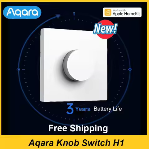 Aqara Knob Switch H1 Smart wireless switch Smart Dimmer with ZigBee wifi Remote Control support Appl