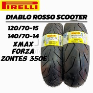 TIRE PIRELLI DIABLO ROSSO SPORT SCOOTER 120/70-15 140/70-14 TAYAR XMAX FORZA-PIRELLI ROSSO SPORT