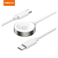 Recci 2-in-1 15W AP Watch Charger Type C to Type C Wireless Charger 120cm RCW-39