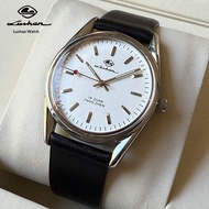 Lushan 7120 Vintage Manual Mechanical Men's Watch – 19 Jewels, Stainless Steel, Waterproof Shockproo