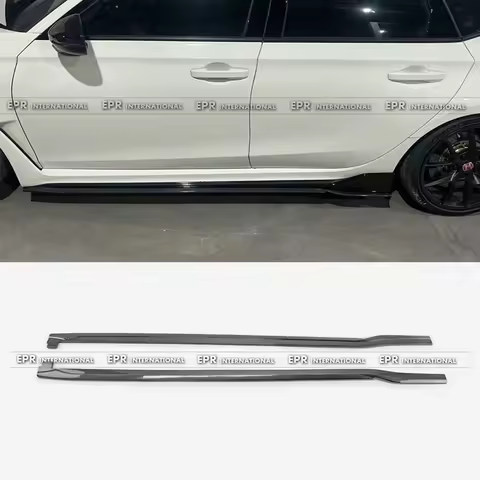 For Honda Civic Type R FL5 23-24 Carbon Fiber Side Skirts EPA Type 1 Addon -JDM Aero Kit-2PCS Splitt