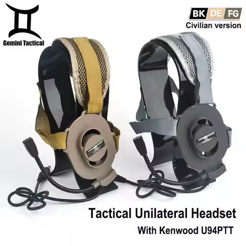 WADSN Bowman Evo III Tactical Headset Z113 U94 PTT Kenwood Motorola Baofeng UV-5R Radio Walkie Talki